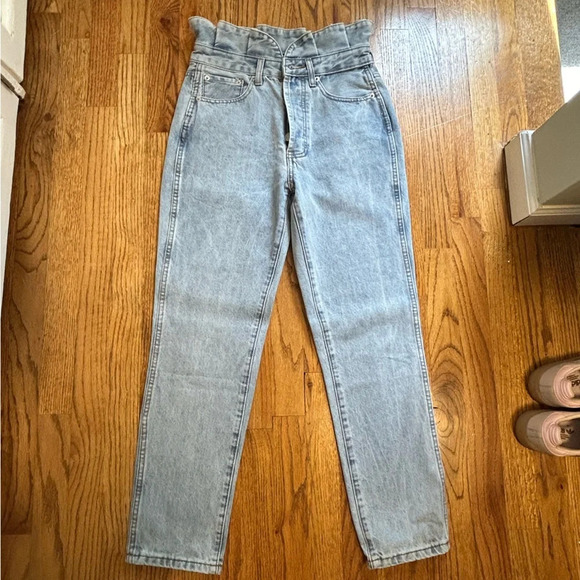 Signature 8 High Waisted Paperbag Jeans - Picture 1 of 6